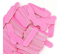 Mwoot 100 Pcs Lime à ongles, professionnelles Nail Files, Double Face 180/240 Grit Emery Board (Rose)