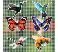 MWOOT 12 Pièce Flexible Screen Door Magnets Decal,Porte Moustiquaire Décoratifs Aimants Double Face de Réfrigérateur pour éCran,Vivid Screen Magnet Enfant Animaux Domestiques Protection (6 Style)