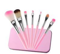 MWOOT Fille Pinceaux Maquillage Kit,7 Pièces Makeup Brushes Beauté Cosmétique Brush Fondation Blush Le Fard à Paupières Sourcil Lèvre Brosse de Maquillage