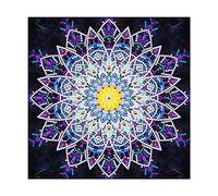 MWOOT Lumineux Kit de Peinture Diamant 5D,Peinture par Numéro Kit,Strass Diamond Art Painting Broderie Point De Croix Diamant Arts Craft pour Home Décoration Murale(30 x 30CM),Fleur de Mandala