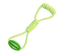 Mwqpgyh Balle et corde pour chien - Jouet en corde avec balle - Distributeur de nourriture, nœud à tirer, fournitures à mâcher pour animaux de compagnie pour tirer, jouer et plus encore