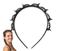 Mwqpgyh Bandeau avec clips, bandeaux à clip pour femme - Bandeau Twist Clip Bandeau | Outil de tressage pour les torsions en couches, voyage, à la maison, au travail
