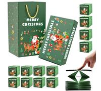 Mwqpgyh Caisse à monnaie de Noël, caisse rebondissante, conteneur pliable amusant, étui de vacances festif pour fêtes de Noël, fête d'anniversaire, jeu de nuit, voyage