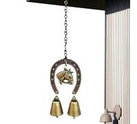 Mwqpgyh Carillon À Vent - Ornement en Fer Apaisant avec Décoration De Cloches,Décoration d'Intérieur en Métal avec Motifs Cheval et Papillon | pour Maman, Femmes, Hommes, Amoureux, Jardin, Maison,