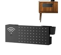 Mwqpgyh Couvercle de routeur | Couvercle mural multifonctionnel en acier au carbone, cache boîtier modem, pour câbles de connexion, câble, électronique, réseau, sortie Internet, salon, TV, bureau