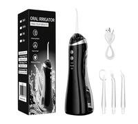 Mwqpgyh Flosser Électrique pour Dent | Irrigateur Gingival Rechargeable | Irrigateur Pour Dents Sans Fil | Pour Salle De Bain Douche Comptoir Maison Appartement Dortoir Hôtel Voyage