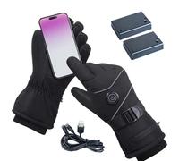 Mwqpgyh Gants Chauffants Rechargeables,3 Modes Réglables Gants Électriques Doigts Complets | Mitaine Tactile Chauffante pour Voyage Ski Vélos Extérieur Neige Travail Maison Femmes Hommes
