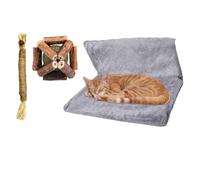 Mwqpgyh Hamac de fenêtre pour chat, hamac chaud pour animal domestique | Hamac doux lavable pour chat, lit stable et amovible pour chaton, chiot, petit chien