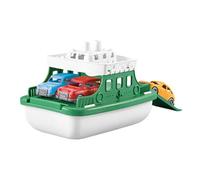 Mwqpgyh Jouets de bateau pour enfants, modèle de bateau | Jouet de ferry pour petits enfants, modèle de bateau de transport éducatif avec 4 petites voitures