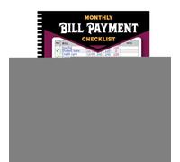 Mwqpgyh Liste de contrôle de paiement de factures, organisateur de budget mensuel livre de gestion financière familiale | Liste de contrôle des paiements, guide de 4 ans pour marquer les jours de paie