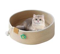 Mwqpgyh Panier pour Chat,Panier Rond D'intérieur pour Chats De Petite Taille - Griffoir Et Meuble De Rangement pour Petits Moyens Grands Races Repos Jeu Détente Appui De Fenêtre Voiture Été