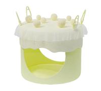 Mwqpgyh Petite Maison à Oiseaux, Maison à Oiseaux d'été,Tente de lit pour Oiseaux Respirante, Maison de lit pour Petits Animaux - Lit hamac balançoire pour Oiseaux, cabane pour perroquets, avec 4