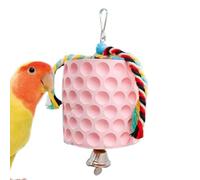 Mwqpgyh Pierre de Perroquet, Pierre de Dentition des Oiseaux | Grand Oiseau Teether Multifonctionnel avec Corde - Large Chew traite Les Accessoires de Cage de Perroquet pour Jouer, écureuils