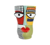Mwqpgyh Pot de fleurs en forme de visage - Vase de jardin abstrait - Pots de fleurs pour table, balcon, terrasse, jardin, salon, cuisine, entrée