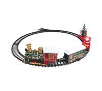 Mwqpgyh Train de Noël | Train Électrique Locomotive,Circuit Ferroviaire avec Lumières et Son pour Garçon Famille Activité sous Le Sapin de Noël