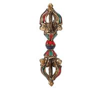 Mwrode Bouddhisme Démon Pestlevajra Pilon Tibétain Vajra Cinq Brins Dorje Pilon pour Bouddhisme Amulette Fournitures Religieuses pour Cadeaux Décoration