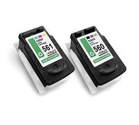 MWT Cartouche d'encre compatible avec Canon Pixma TS 5351 a remplace CL561XL CMY Color