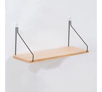 MWUCAIXIA Étagère murale en bois de fer Ho Salon Chambre à coucher Étagère décorative Porte-revues Petite étagère pour plantes en pot (couleur : D, taille : Mcode) (D Lcode)