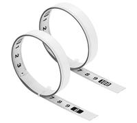 MWUMRCM 1 Mètre Mètre Ruban Auto-adhésif, 2 Rouleaux Mètre à Ruban Auto-adhésif, Règle Métrique Auto-Adhésive pour Mesurer des Objets Verticaux Tels Que des Établis (Avant, Arrière)