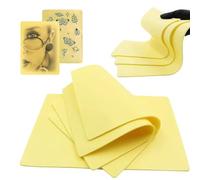 MWUMRCM Peau Synthétique Tatouage, 10Pcs Fausse Peau Tatouage double face, peaux de tatouage vierges pour fournitures de tatouage, débutants et artistes expérimentés,18,8 x 14,8 cm