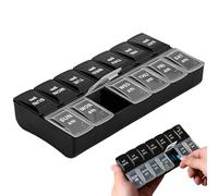 MWUMRCM Pilulier Semainier Matin et Soir, Grand Pillulier Medicaments 7 Jours 2 Compartiments Pilulier Hebdomadaire