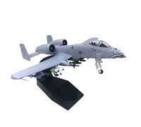MWYFFB Collection Modèle Avion Avion De Chasse Américain A-10 Thunderbolt II Warthog Hog Attack, Modèle Réduit d'avion en Métal Moulé sous Pression, Échelle 1/100