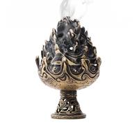 MWZBTG Brûleur à Charbon,Petit Brûleur d'Encens Chinois Ancien en,Porte-Cône À Encens | pour Maison Familiale Salle de Yoga Extérieur Patio Cérémonie Restaurants Hôtel Église Temple