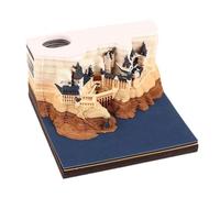 MWZBTG Calendrier À Pages À Détacher | Calendrier 3D 2025 Avec Éclairage LED | Agenda Planificateur Bloc-Notes Décoratif Pour Bureau | Famille Filles Garçons Papa