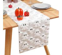 MWZBTG Chemin de table gothique - Chemin de table en peluche douce avec motif - Style gothique festif - Pour dîner en famille, fête, buffet, vacances, réunion, salon, cuisine