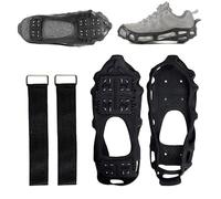 MWZBTG Crampons Antidérapants,Crampon Chaussures Neige Avce 24 Dents, TPE Couvre-Chaussures En Antidérapants Glace Traction Crampons Neige Grips, Chaussures Anti-Slip C-rampons Pour La Neig-e,la Glace