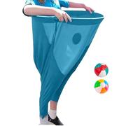 MWZBTG Granny Pants Yard Game, Ensemble De Sport Day Jeux, Pantalon Extensible Géant Amusant, Ensemble De Jeux D'extérieur Fournitures, Jeu Géant De Pantalons Élastiques avec Deux Balles Sautantes