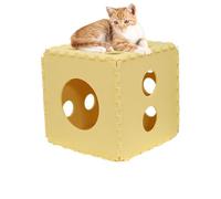 MWZBTG Grotte de Chat en Feutre, Grande Maison de Chat | Lit nid de Chat épissé Respirant | Cachette pour Chat, Maisons et Condos pour Chats, Cube d'intérieur pour Chat, Planche à gratter pour Chiot