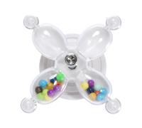 MWZBTG Jouet à Mâcher Roue Tournante, Jouets tournants pour perroquets Jouets à grelot pour perruches, Divertissement De Mâchonnement Et D Exercice pour Oiseaux pour Conures Aras Perruches Gris D