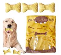 MWZBTG Jouets d'os de chiens de chauche, jouets pour animaux de compagnie en forme d'os - Souppe de snuffle en peluche Toys pour chiens en peluche | Found Interactive Chew Pet Supplies pour une petite
