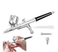 MWZBTG Kit aérographe | Kit aérographe haute pression 0,8-3,5 bar | Pulvérisateur avec buse de 0,3 mm pour modélisation, biscuits, voitures, pâtisseries et décoration de gâteaux