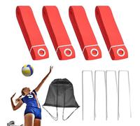 MWZBTG Lignes De Volley-Ball - Marquage pour Volleyball en Parc | Accessoires Sportifs Portables pour Maison, Pelouse, Plage, Entraînement et Extérieur