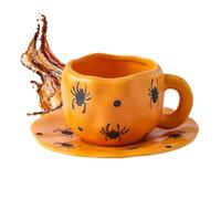 MWZBTG Mugs Halloween pour | Tasse Céramique Familiale 32cl | Contenant Café Chaud pour Études Cadeau Professeurs Collectionneurs | Bureau Hôtel Restaurant Salle à Manger Fêtes Automnales