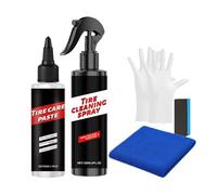MWZBTG Nettoyant pour Pneus - Produits Automobiles À Haute Brillance Et Longue Durée | Revêtement pour Soin des Pneus,pour Nettoyage Polissage Caoutchouc Jante Automobile Détailage Soin Extérieur