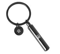 MWZBTG Porte-Clés Urne Pour Cendres,Mémoire Pour Chats Et Chiens En Acier Inoxydable - Charme Funéraire Patte En Acier Inoxydable Mémorial Crémation Pour Femme Homme Portefeuille Proches Disparus