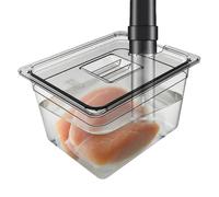 MWZBTG Récipient sous vide 6/11 l avec couvercle, bol de cuisson sous vide en polycarbonate pour la cuisson à tremper, réservoir d'eau, boîte de rangement pour cuiseur à, plusieurs marques