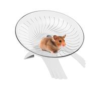 MWZBTG Roue pour Hamster - Roue De Hamster Silencieuse - Accessoires pour Cages Design Transparent Soucoupe Volante pour Petits Animaux Gerboises Hérisson Bernard-l'hermite et d'autres