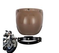 MWZBTG Viseur De Casque De Moto | Lentille Pare-Vent | Verre Bombé Visière Ouverte Pour Conduite Autoroutière Trajets Longue Distance Nuit Pluie Commuting Ville