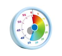 MWZBTG Visual Timer pour Les Enfant, 10.3 X 4.5cm ABS Kid Timer Visual Countdown, Minuteur Visuel Enfant, Outil De Gestion du Temps Silencieux, Compte À Rebours Numérique pour Maison École Cuisine