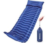 MWZEAUL Matelas Gonflable Camping, 780g Ultra Léger Tapis de Camping avec Oreiller et Pompe à Pied, Résistant à l'eau, Matelas de Campings Auto-Gonflant pour Trekking, Randonnée, Bivouac, Tente, Plage
