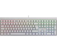 Mx 2.0S Clavier De Jeu Filaire Avec Éclairage Rvb Disposition Allemande (Qwertz) Conçu En Allemagne Commutateurs Mx Black Originaux, Blanc