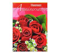 MX-3013 Grande Carte Maxi A4 Heureux Anniversaire - Rose Pâquerette Bouquet Fleurs