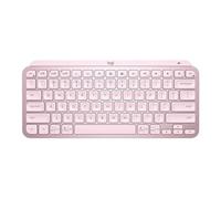 Logitech Clavier Master MX Keys Mini – sans fil (RF + Bluetooth) QWERTY Anglais Rose