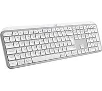MX Keys S - Clavier - rétroéclairé - sans fil - Bluetooth LE - QWERTZ - Suisse - commutateur : commutateurs à clé à ciseaux - gris pâle
