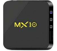 MX10 TV Box RK3328 Android 8.1 4 Go RAM 64 Go ROM 2.4G WiFi USB 3.0 100 Mbps Support 4K H.265 Boutiqueexchant