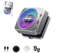Mx2 Magnetic Cell Phone Cooler,30w Magnetic Heat Dissipation King, with Dual Semi-Conductor Cooling Chip,for Live Streaming, Outdoor Vlog, Mobile Gaming (No charger)